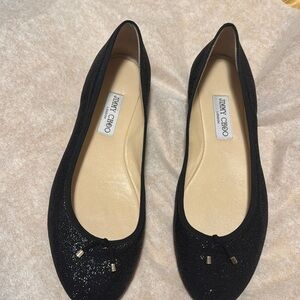 Black Jimmy Choo Flats size 41.5